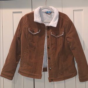 CORDUROY SHERPA LINED JACKET